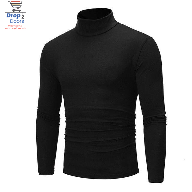 Pack Of Two Mens/Womens Winter Warm Long Sleeve High Neck Pullover Top