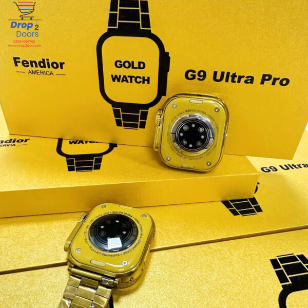 Fendior American Gold Edition G9 Ultra Pro Series 8 Smart Watch With 3 Extra Straps