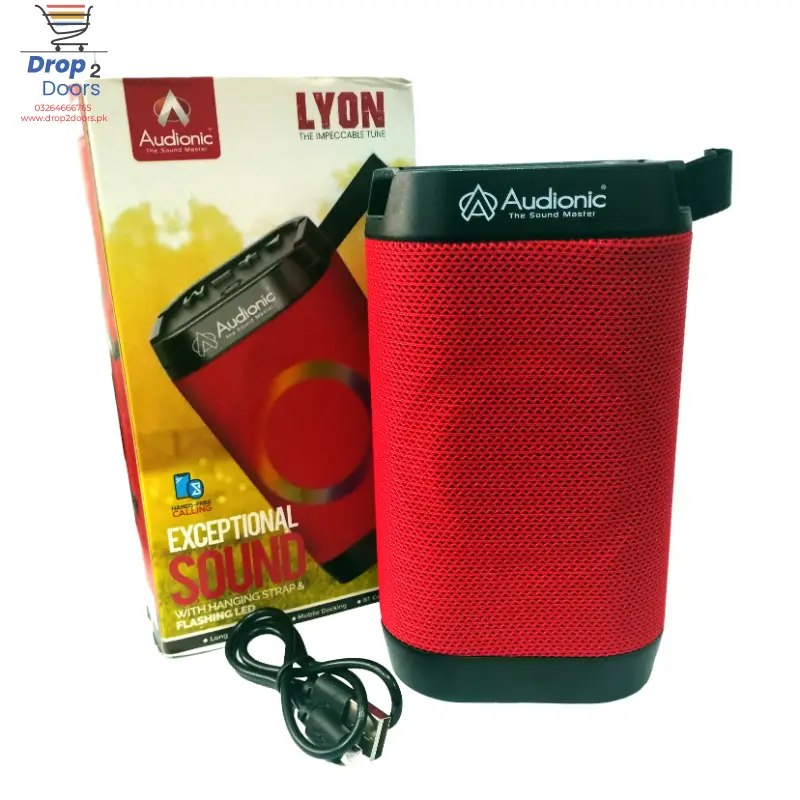 LYON Portable Mobile Speaker with Exceptional Sound and Flashing LED