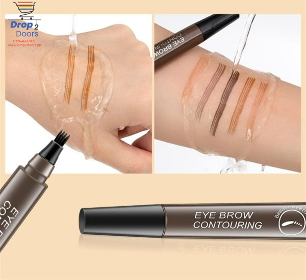 Gegemoon Waterproof 2 In 1 Long Lasting Liquid Eyeliner & Liquid Eyebrow Pencil