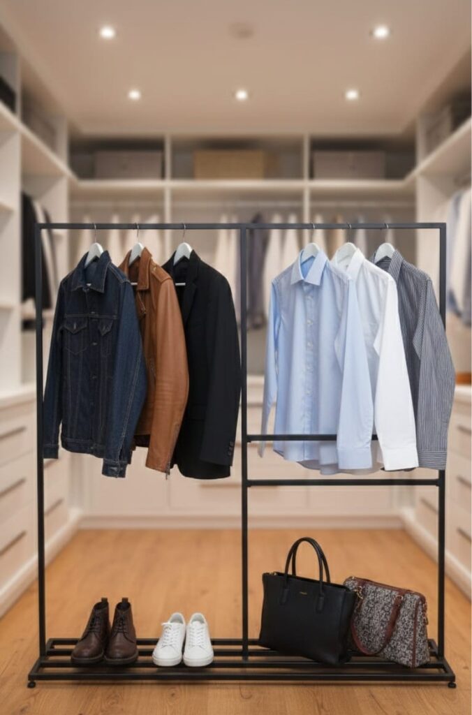 Modern Minimalist Industrial Clothing Rack
